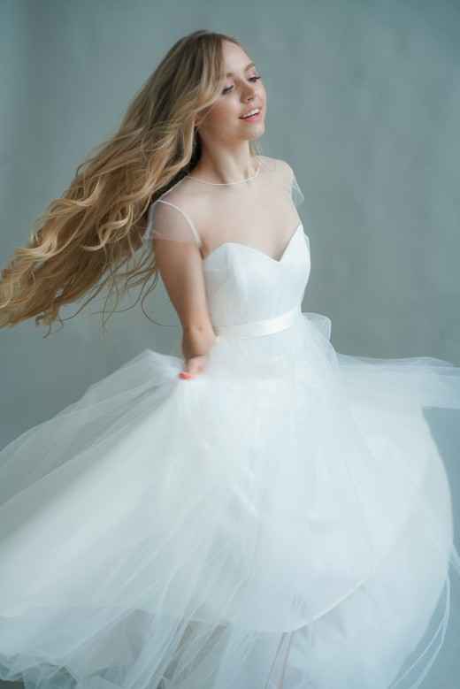 Свадебное платье Вуаль макси Агата