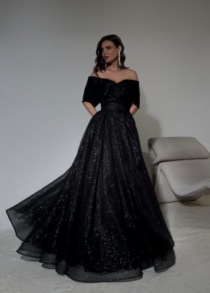 Вечернее платье Франко черный