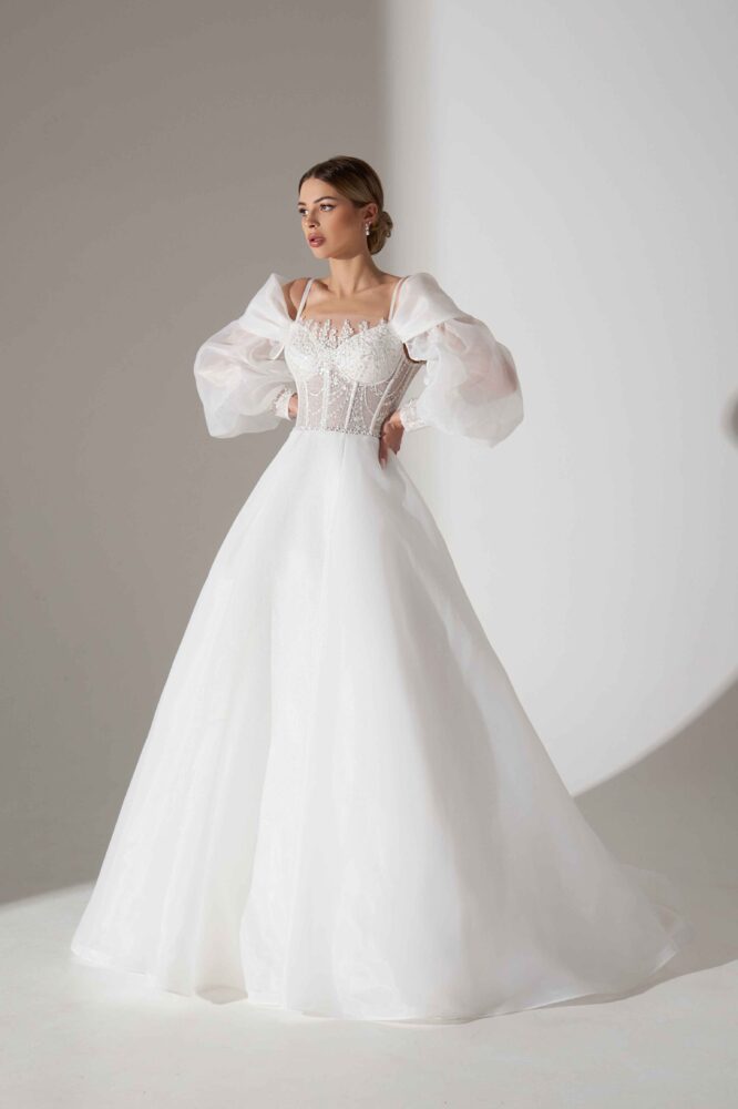 Свадебное платье Блэр с длинными рукавами