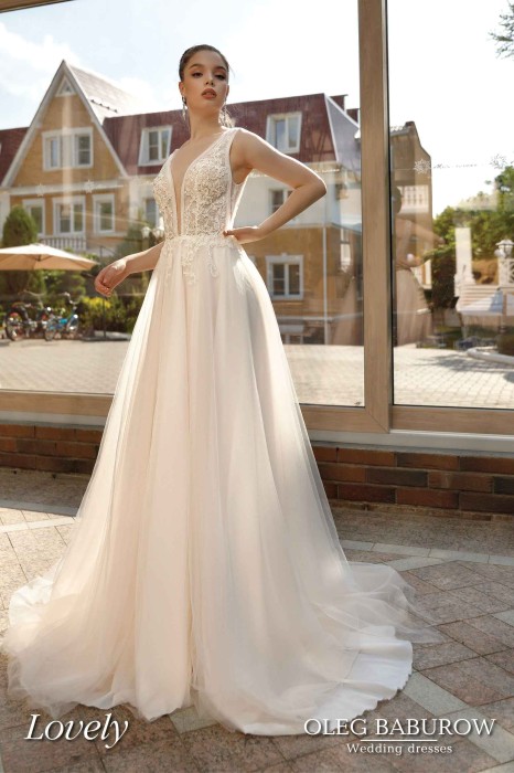 Свадебное платье Лавли с открытой спиной