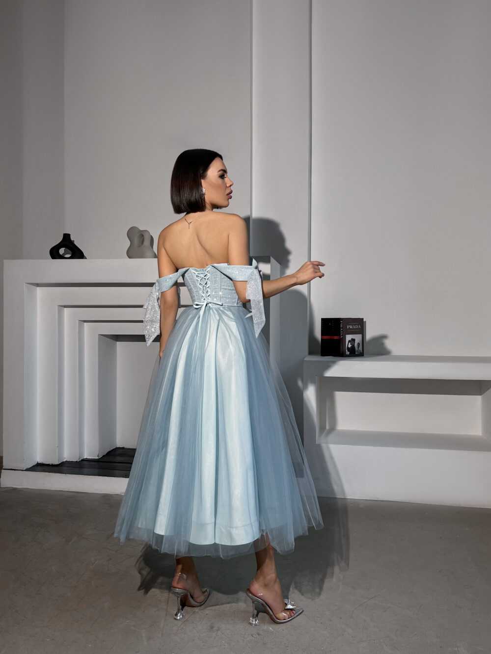 Вечернее платье Мальвина Голубой
