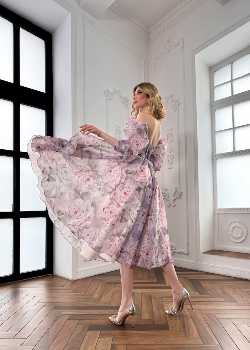 Вечернее платье Роза миди