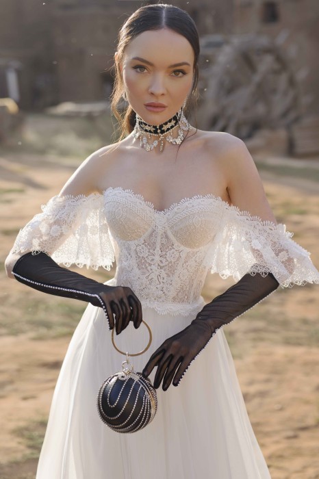 Свадебное платье без рукавов Сандра