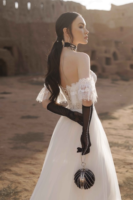 Свадебное платье без рукавов Сандра