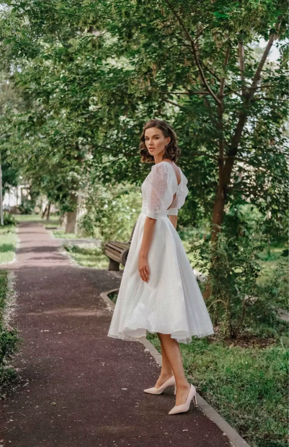 Свадебное платье Элли мерцающее